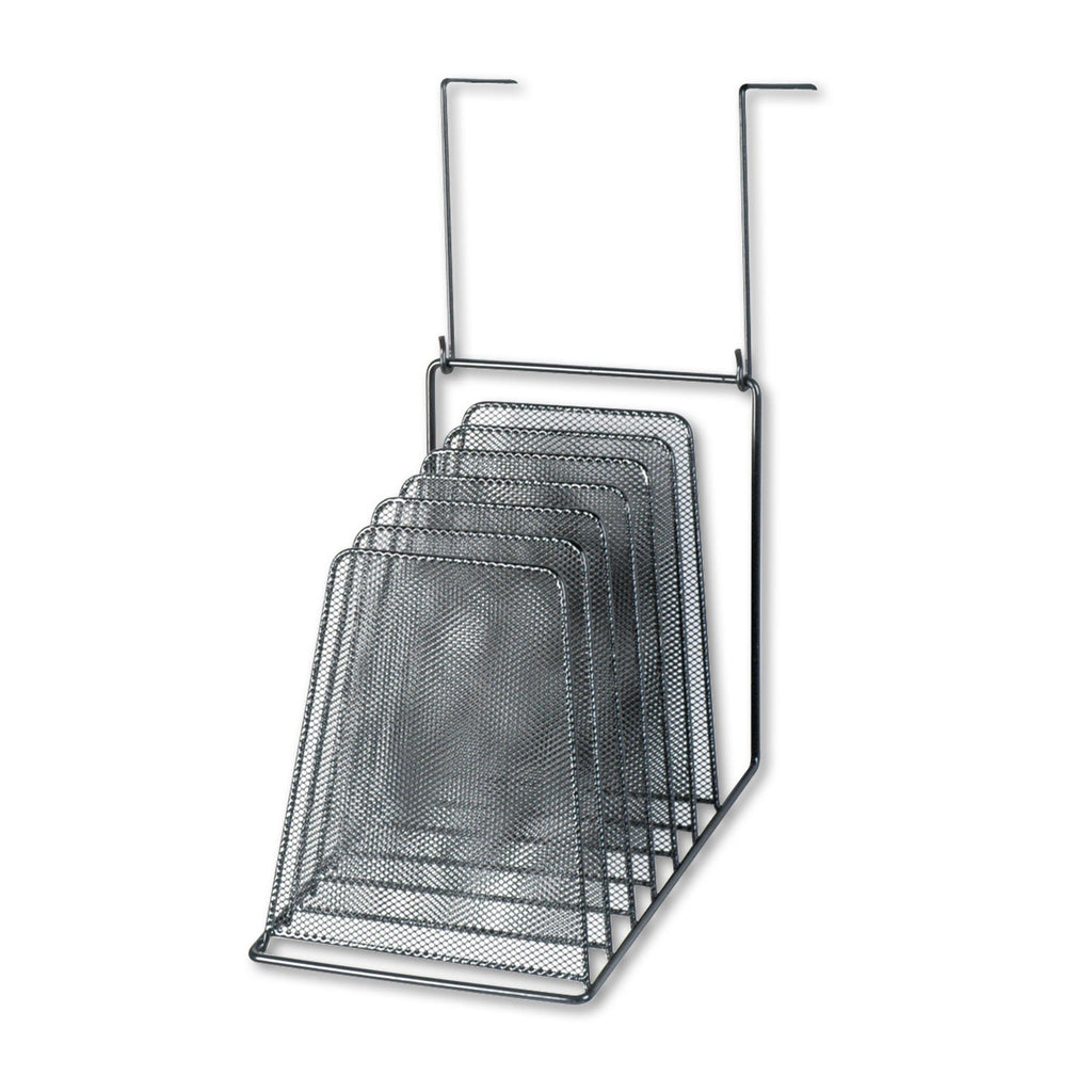 Fellowes Mesh Partition Additions Six-Step File Organizer, 7.5 x 10.63 x 17, Over-the-Panel/Wall Mount, Black