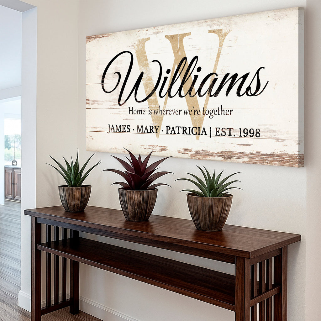 Personalized Family Sign XI