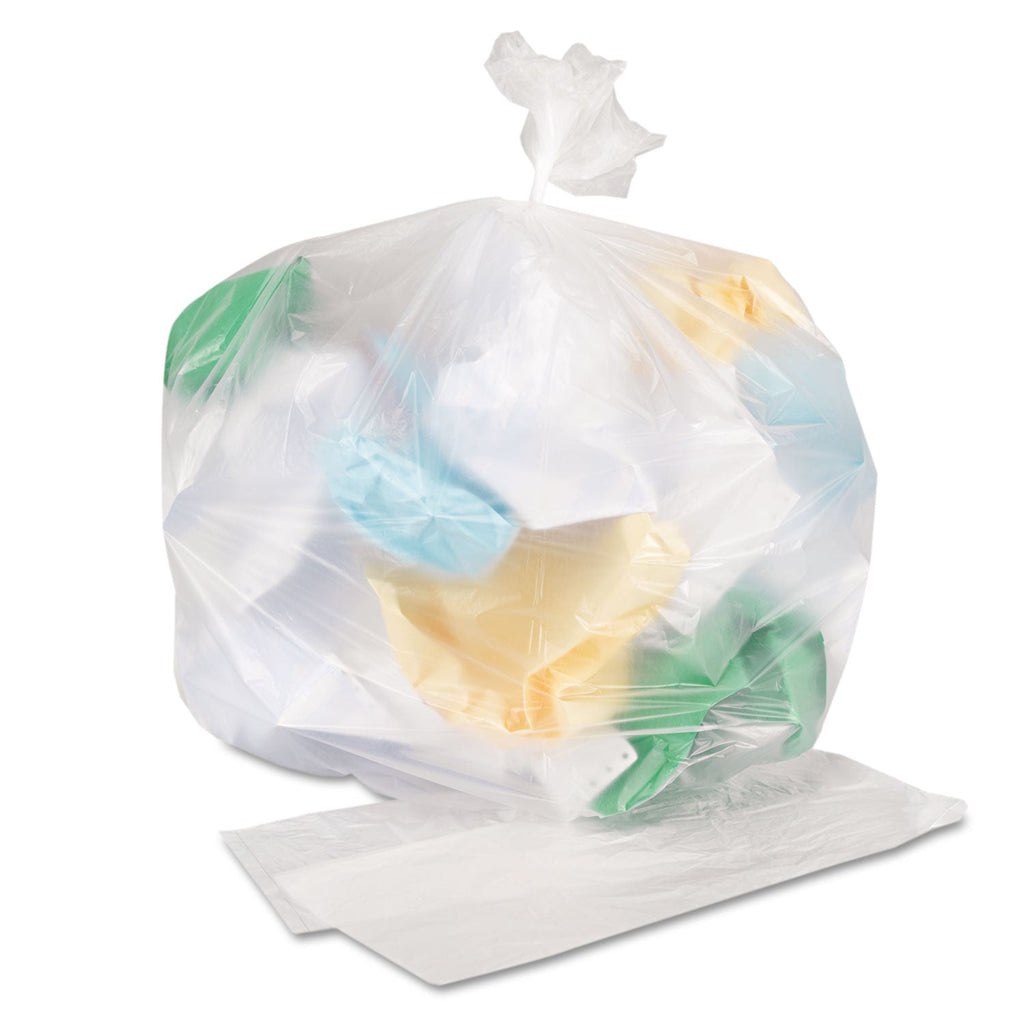 GEN High Density Can Liners, 16 gal, 7 microns, 24" x 31", Natural, 1,000/Carton
