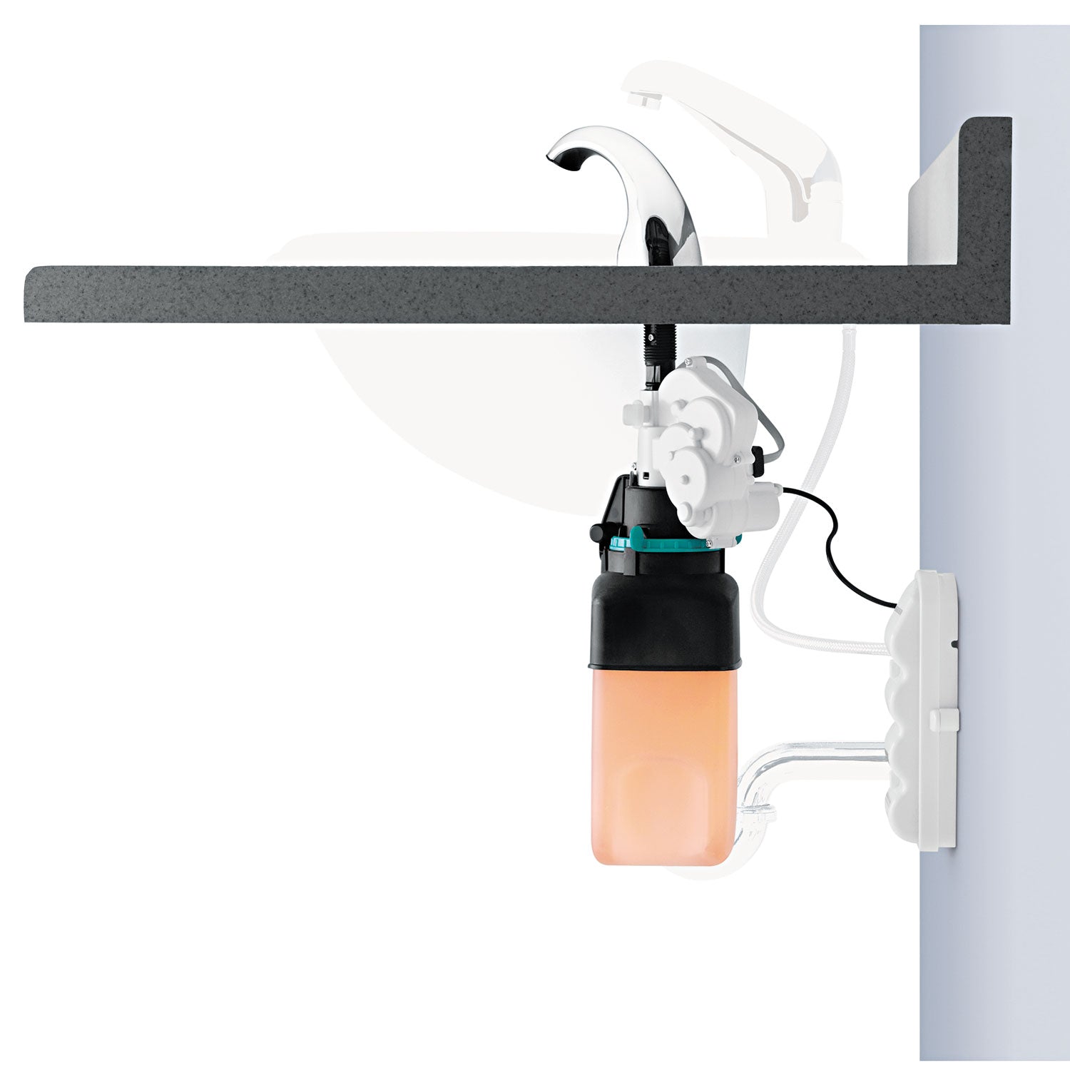 GOJO CXi Touch Free Counter Mount Soap Dispenser, 1,500 mL/2,300 mL, 2.25 x 5.75 x 9.39, Chrome