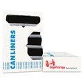 AccuFit Linear Low Density Can Liners with AccuFit Sizing, 32 gal, 0.9 mil, 33" x 44", Black, 100/Carton