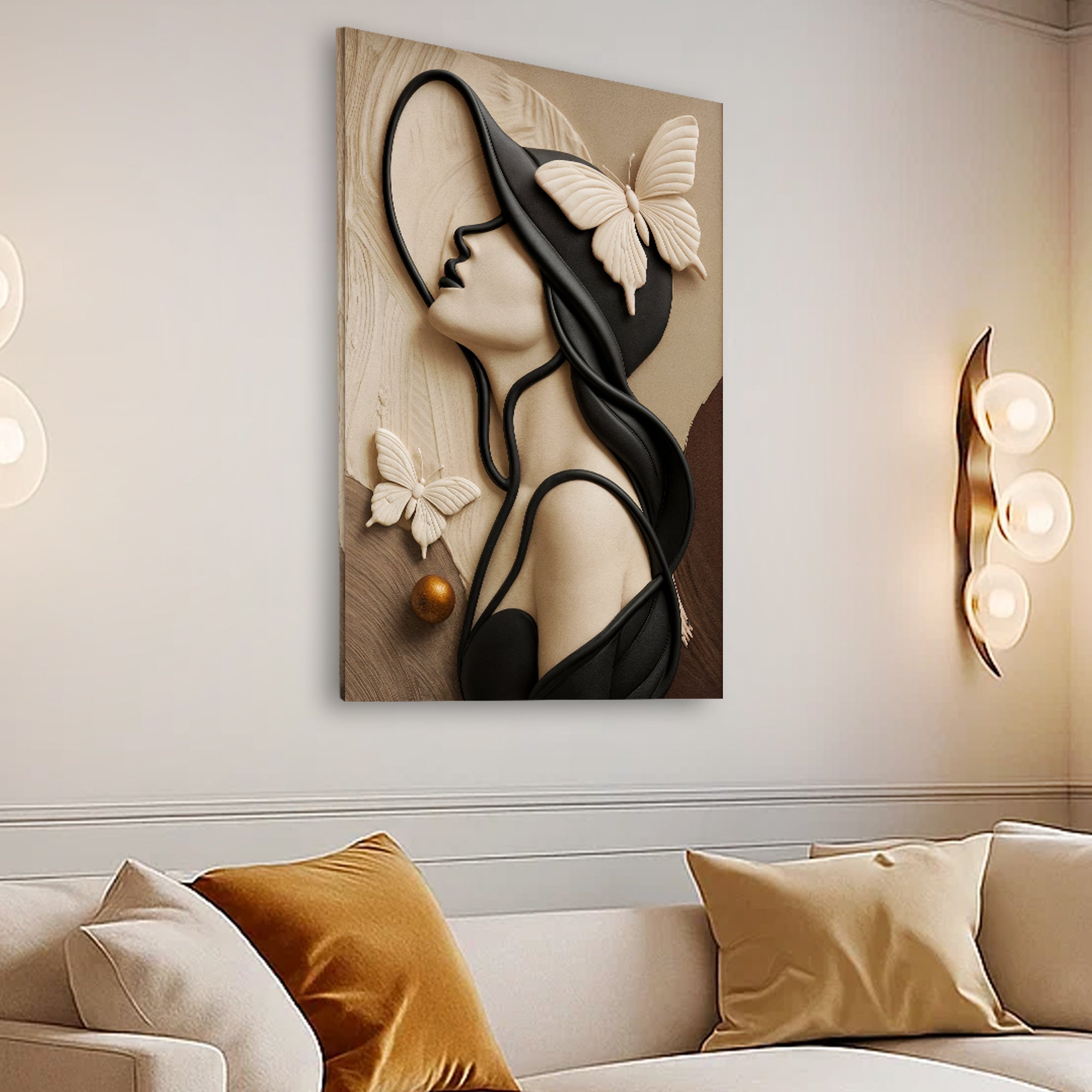 Woman's Delicate Lines Wall Art