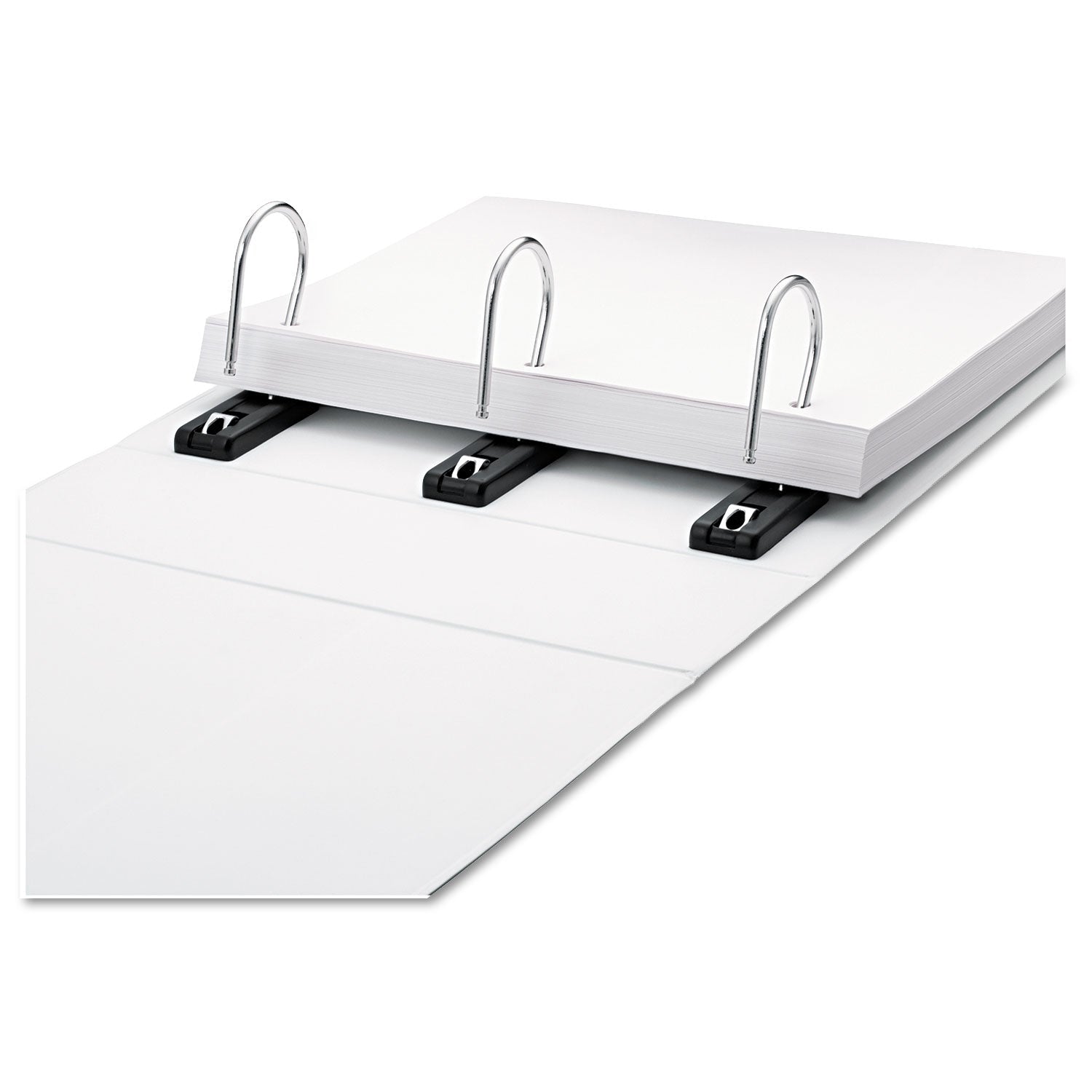 find It Gapless Loop Ring View Binder, 3 Rings, 4" Capacity, 11 x 8.5, White