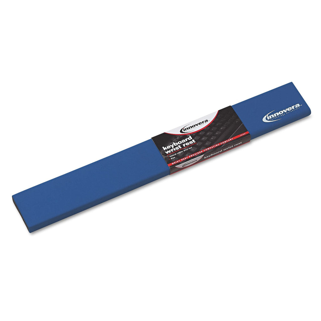 Innovera Latex-Free Keyboard Wrist Rest, 19.25 x 2.5, Blue