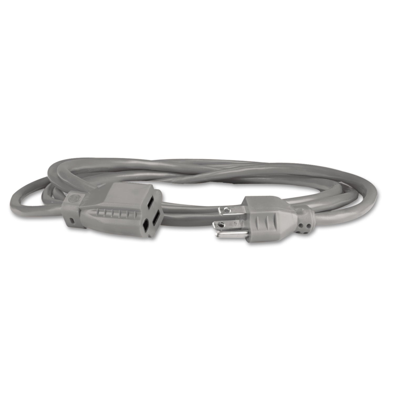 Innovera Indoor Heavy-Duty Extension Cord, 9 ft, 13 A, Gray