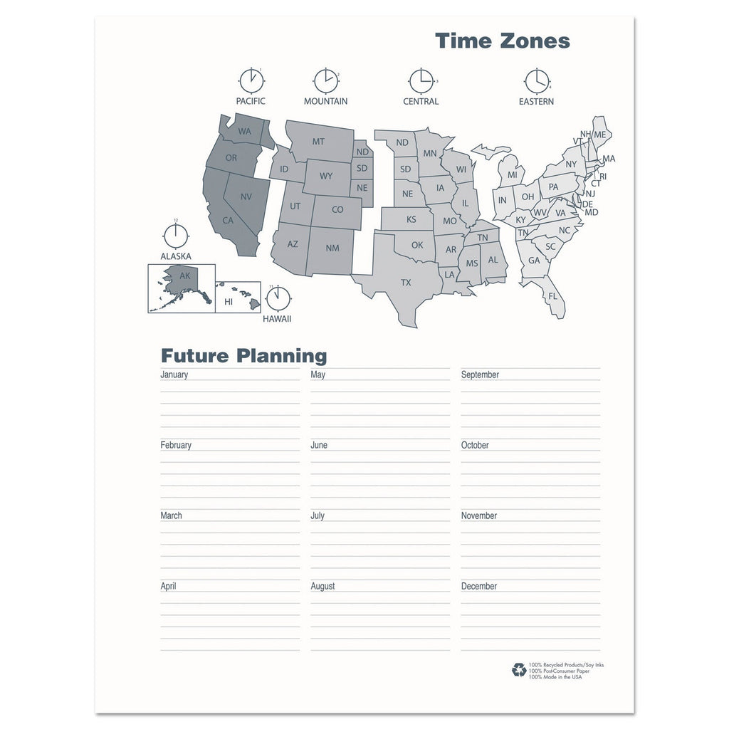 House of Doolittle 24-Month Recycled Ruled Monthly Planner, 11 x 8.5, Black Cover, 24-Month (Jan to Dec): 2023 to 2024