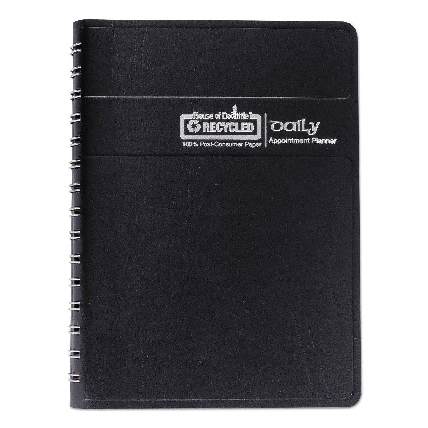 House of Doolittle Memo Size Daily Appointment Book with 15-Minute Schedule, 8 x 5, Black Cover, 12-Month (Jan to Dec): 2023