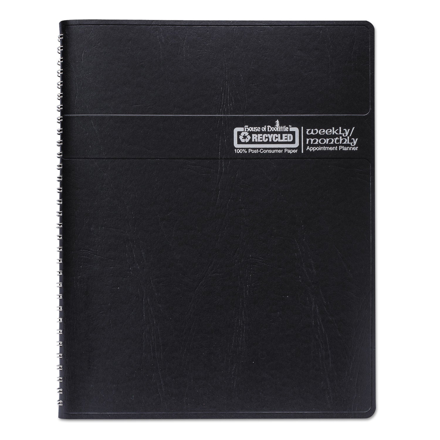 House of Doolittle Recycled Wirebound Weekly/Monthly Planner, 11 x 8.5, Black Cover, 12-Month (Jan to Dec): 2023