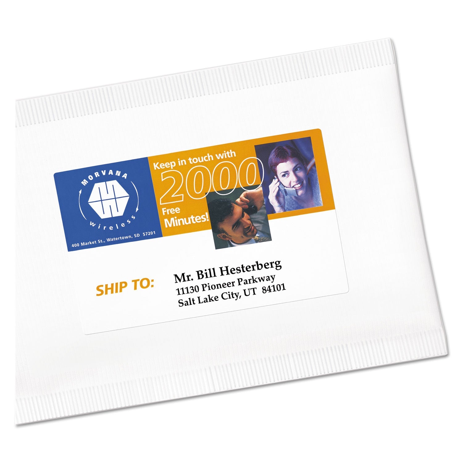 Avery Vibrant Inkjet Color-Print Labels w/ Sure Feed, 2 x 4, Matte White, 200/PK