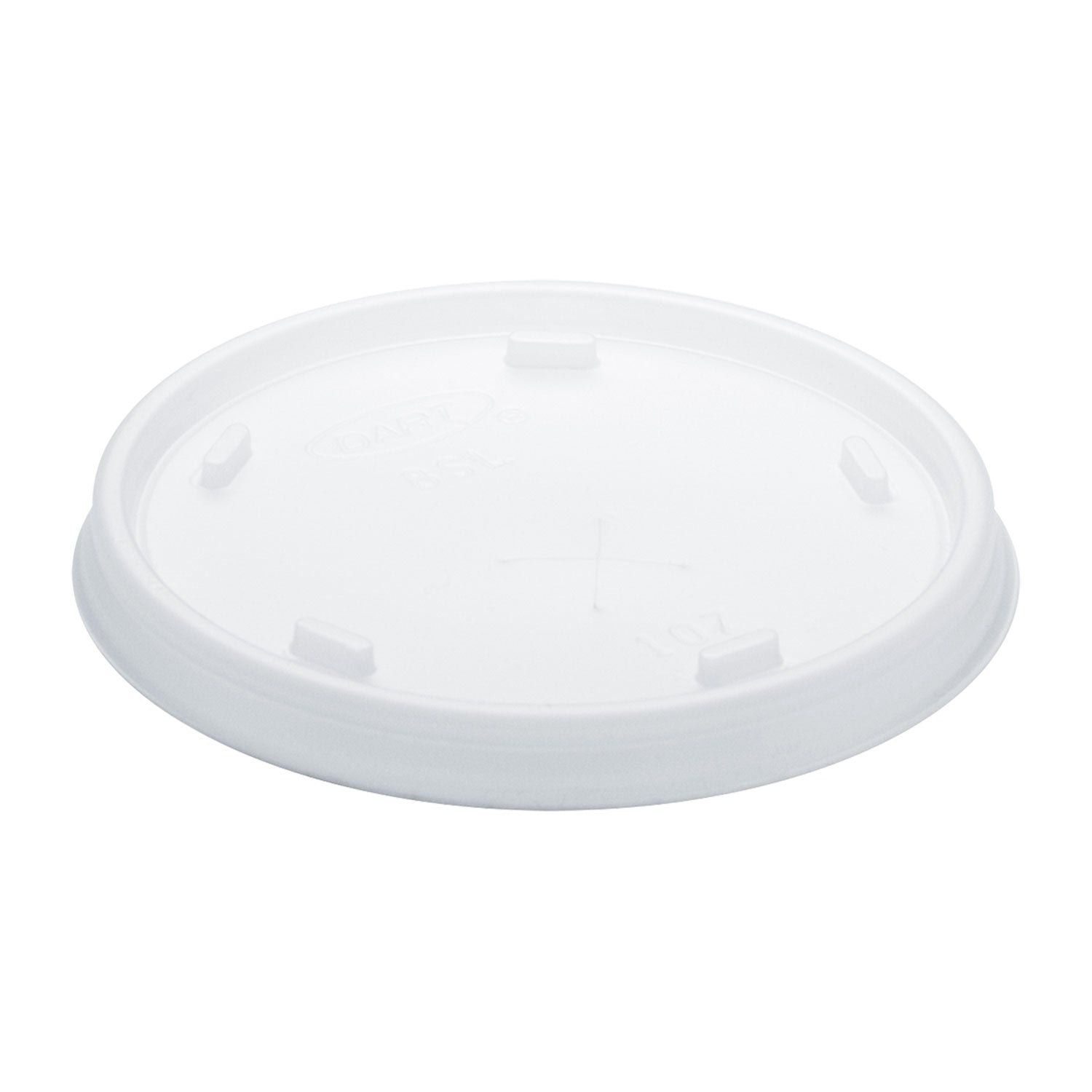 Dart Plastic Cold Cup Lids, Fits 8 oz to 9 oz Cups, Translucent, 100 Pack, 10 Packs/Carton