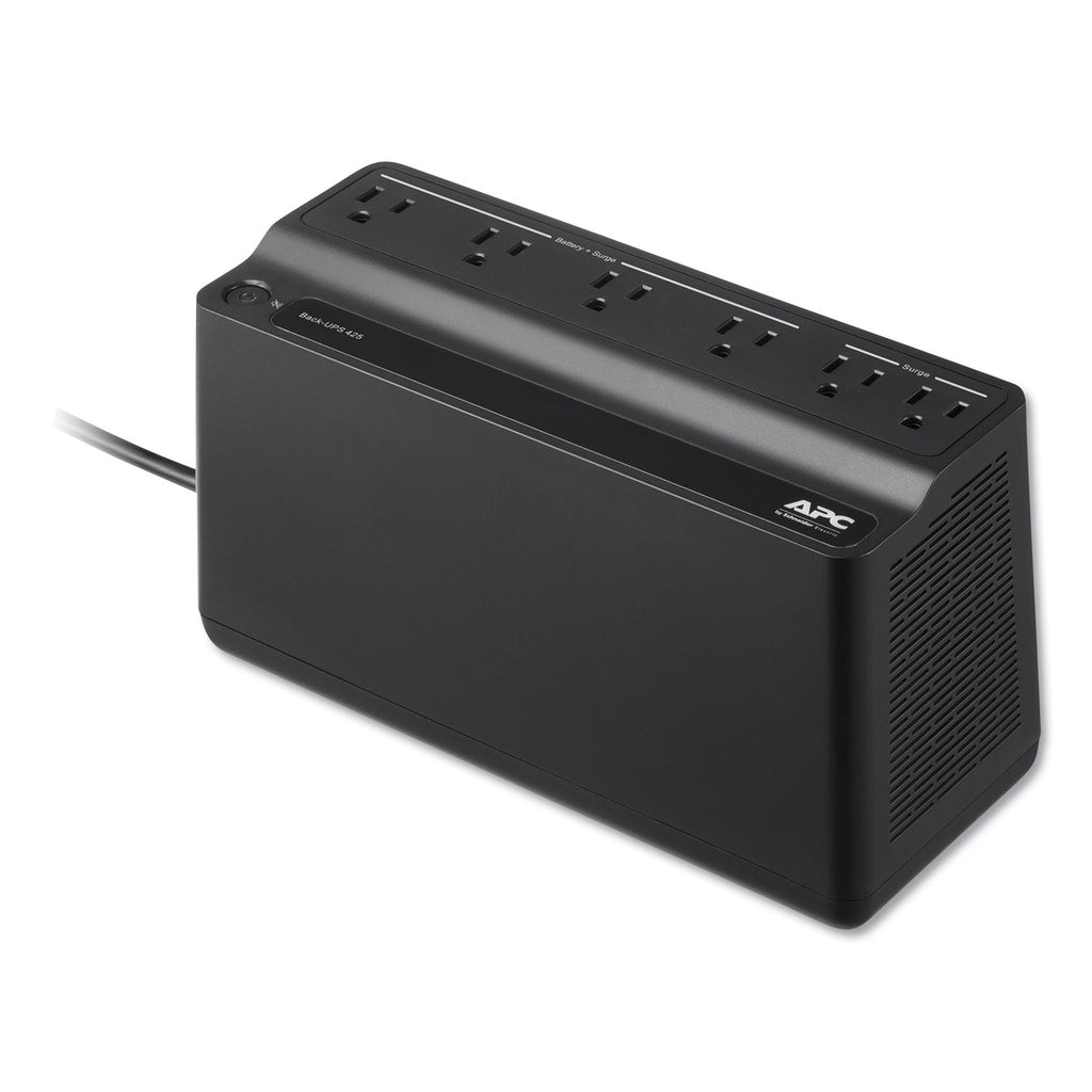 APC Smart-UPS 425 VA Battery Backup System, 6 Outlets, 120 VA, 180 J