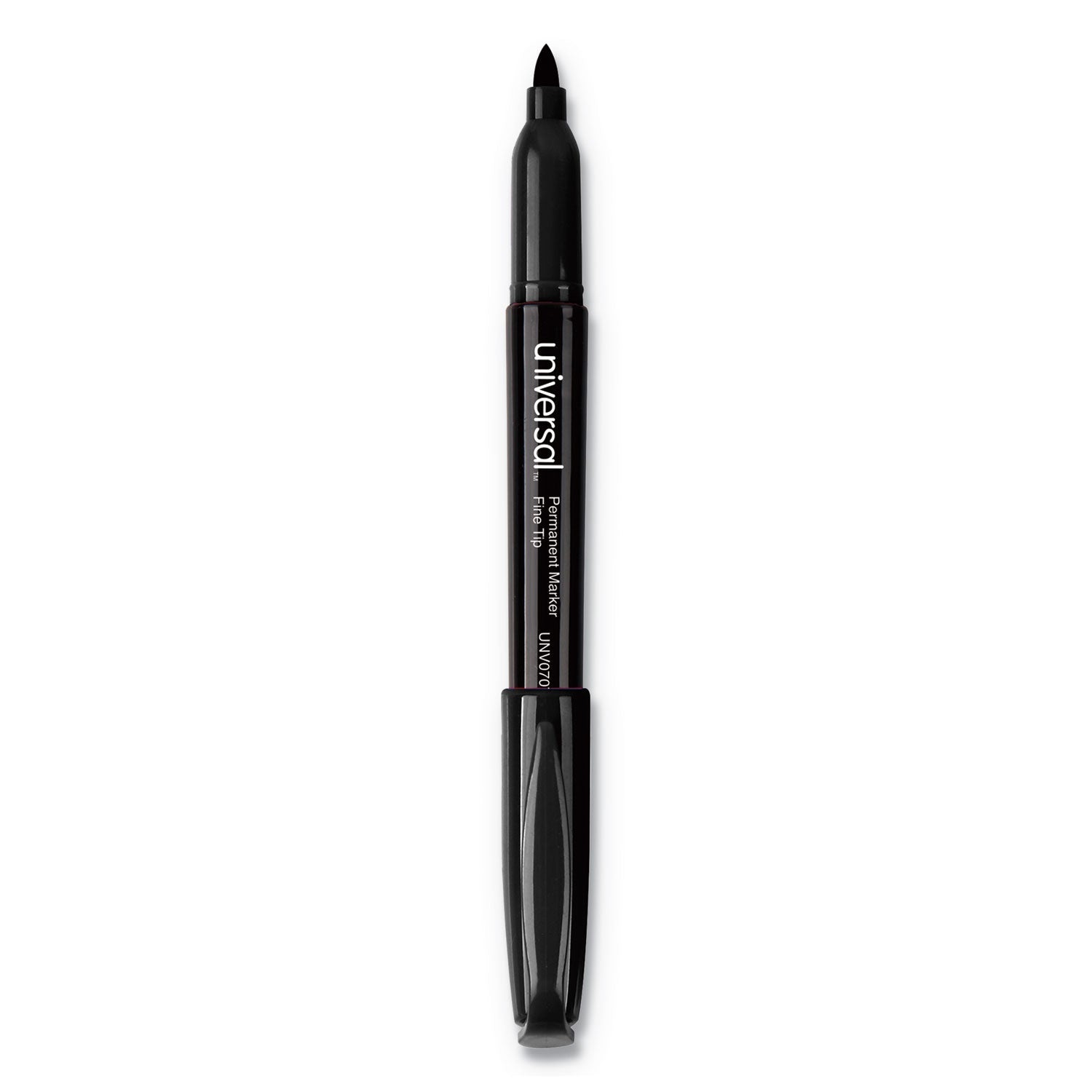 Universal Pen-Style Permanent Marker Value Pack, Fine Bullet Tip, Black, 60/Pack