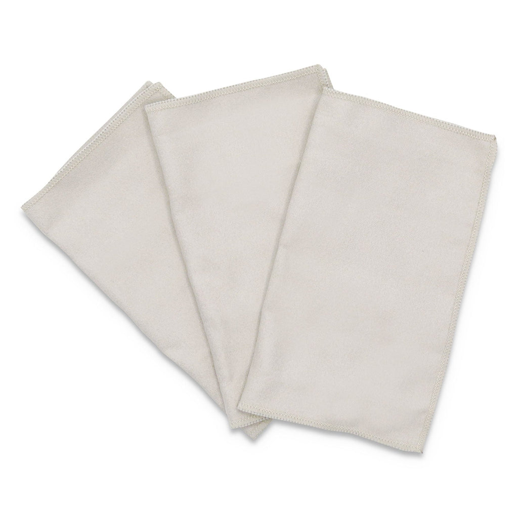 Innovera Microfiber Cleaning Cloths, 6 x 7, Unscented, Gray, 3/Pack