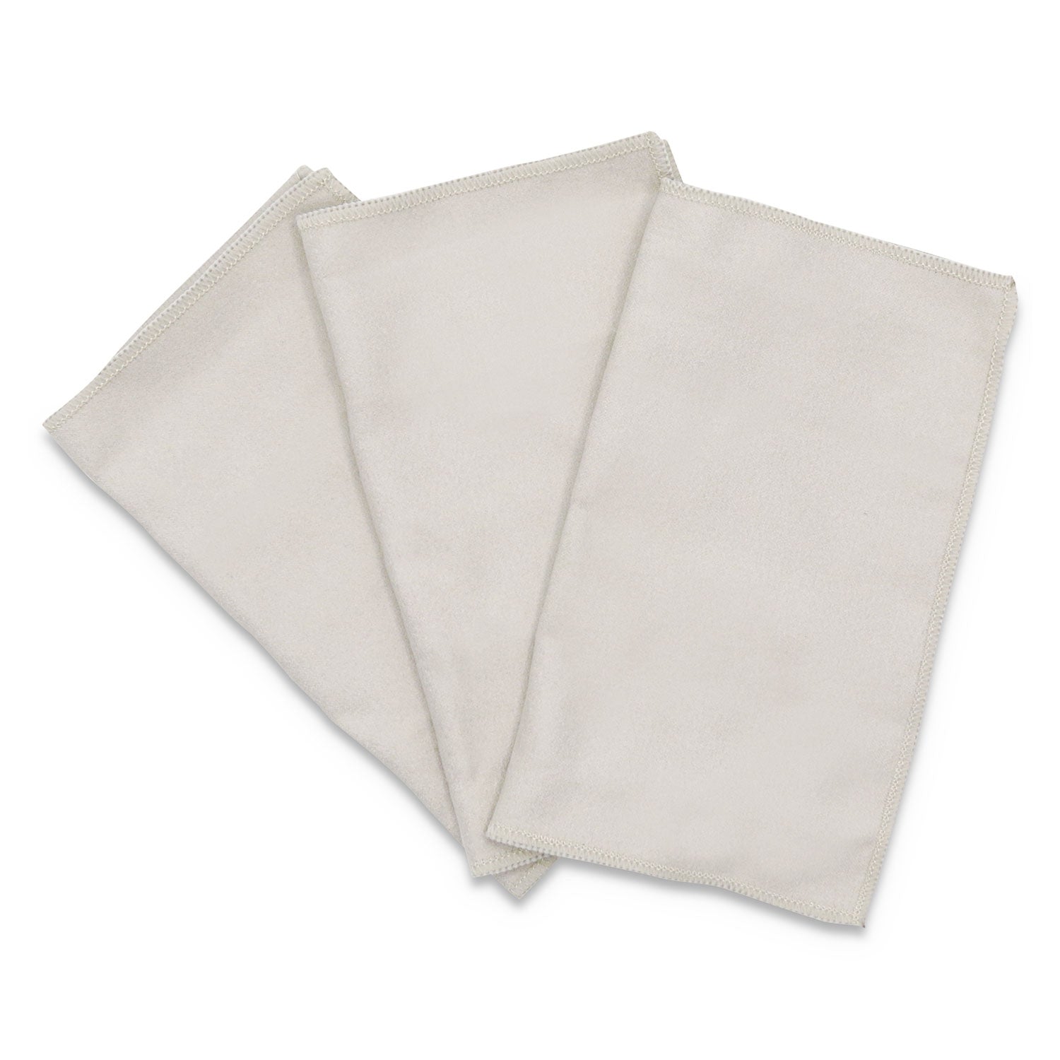 Innovera Microfiber Cleaning Cloths, 6 x 7, Unscented, Gray, 3/Pack