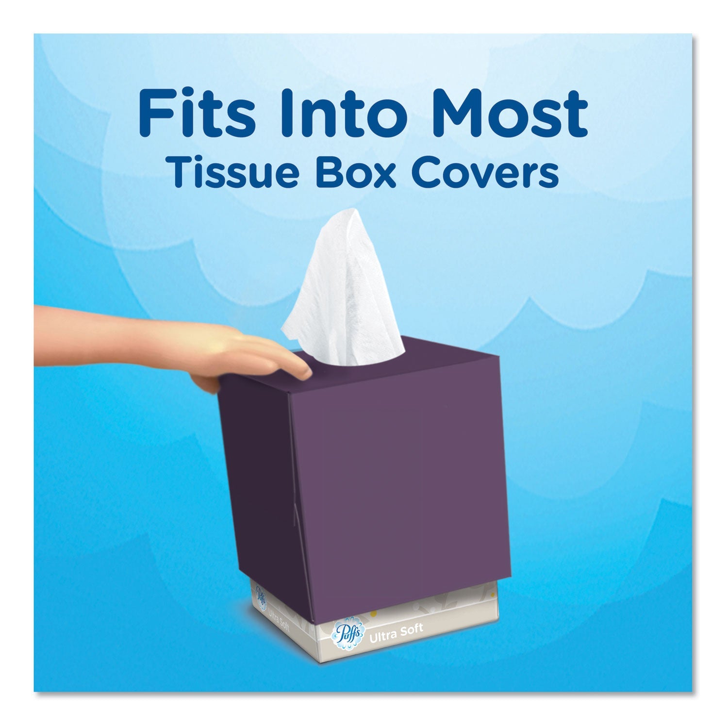 Puffs Ultra Soft Facial Tissue, 2-Ply, White, 56 Sheets/Box, 24 Boxes/Carton