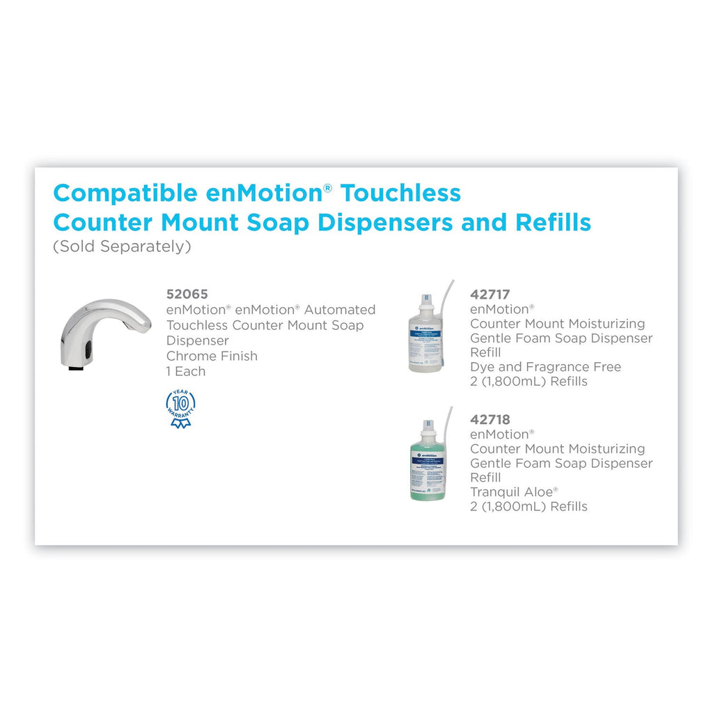 Georgia Pacific GP enMotion Counter Mount Foam Soap Refill, Tranquil Aloe, 1,800 mL, 2/Carton