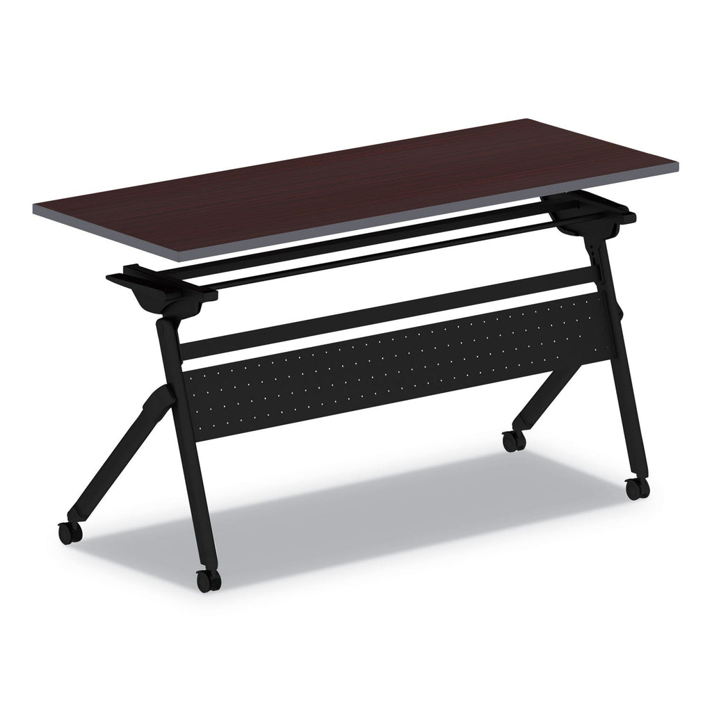 Alera Flip and Nest Table Base, 55.88w x 23.63d x 28.5h, Black
