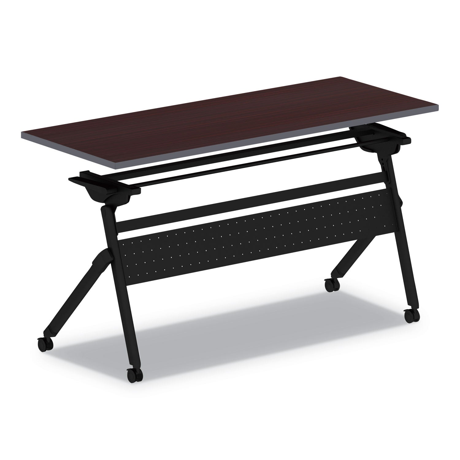 Alera Flip and Nest Table Base, 55.88w x 23.63d x 28.5h, Black