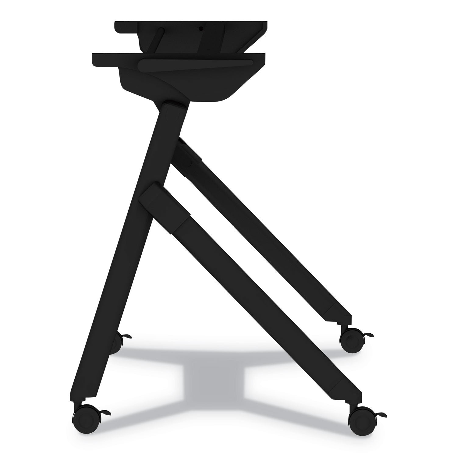 Alera Flip and Nest Table Base, 55.88w x 23.63d x 28.5h, Black