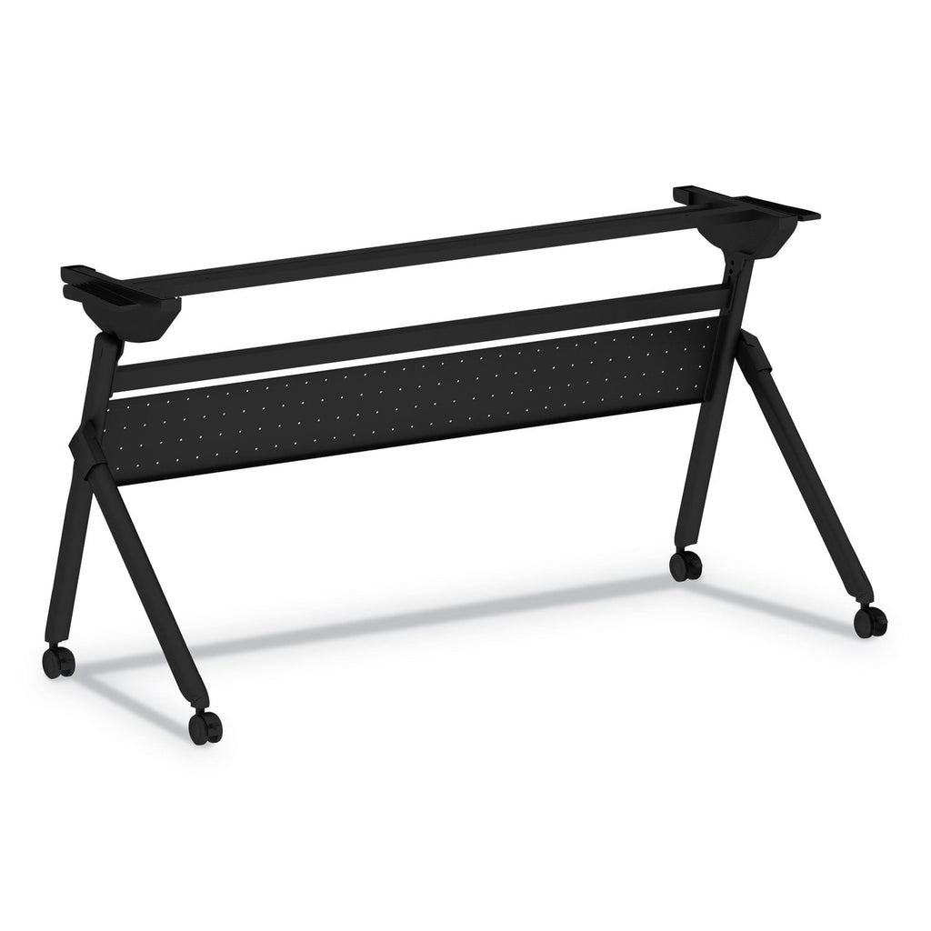 Alera Flip and Nest Table Base, 55.88w x 23.63d x 28.5h, Black