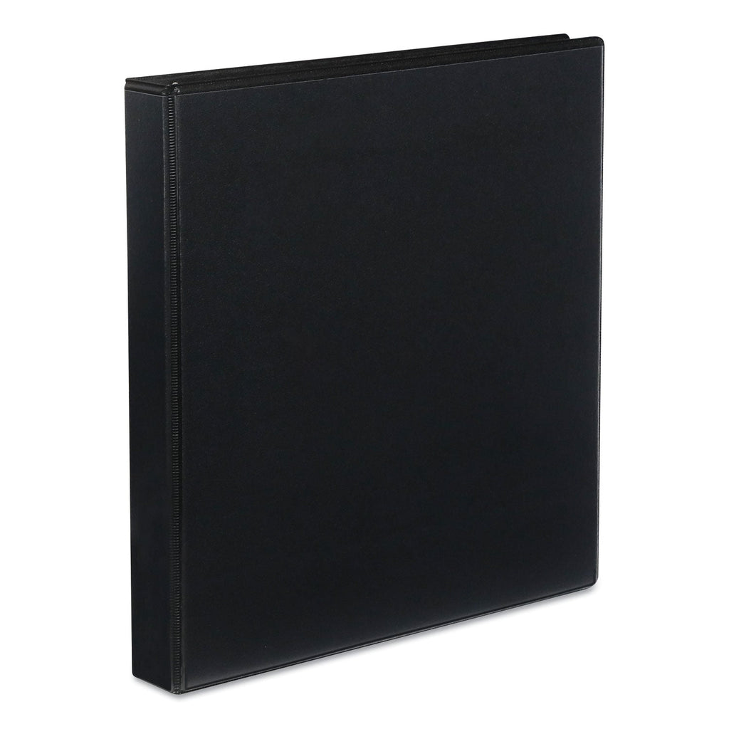 Universal Slant D-Ring View Binder, 3 Rings, 1" Capacity, 11 x 8.5, Black