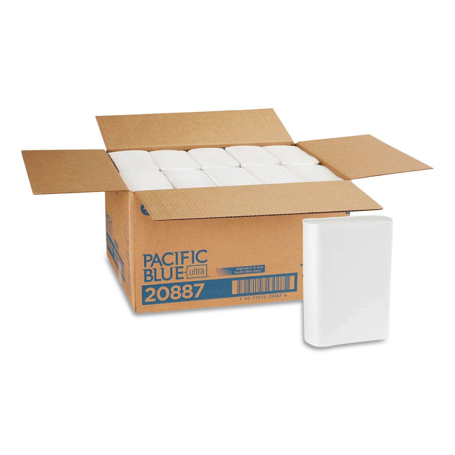 Georgia Pacific Pacific Blue Ultra Folded Paper Towels, 10.2 x 10.8, White, 220/Pack, 10 Packs/Carton