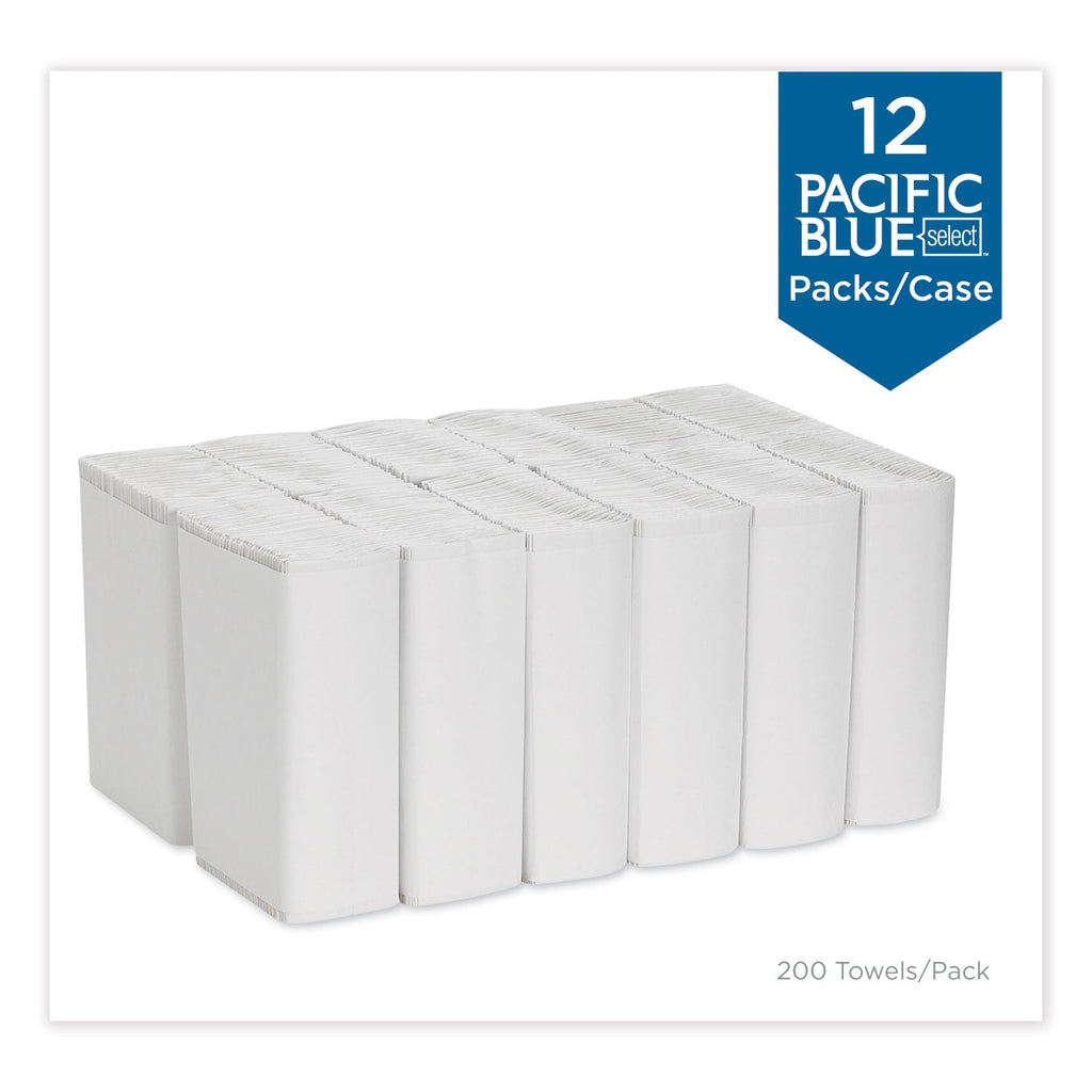 Georgia Pacific Pacific Blue Select C-Fold Paper Towel, 10.1 x 10.1, White, 200/Pack, 12 Packs/Carton