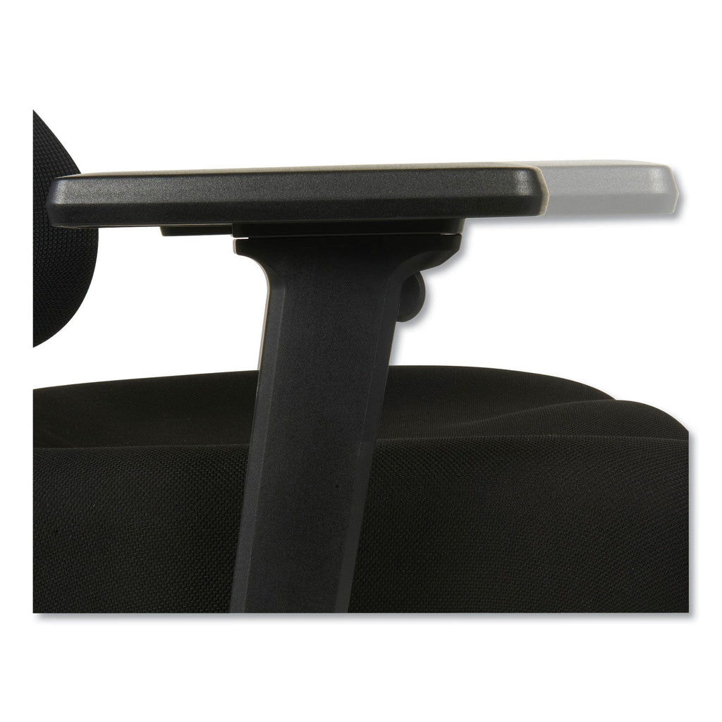 Alera Elusion II Series Suspension Mesh Mid-Back Synchro Seat Slide Chair, Supports 275 lb, 18.11" to 20.35" Seat, Black