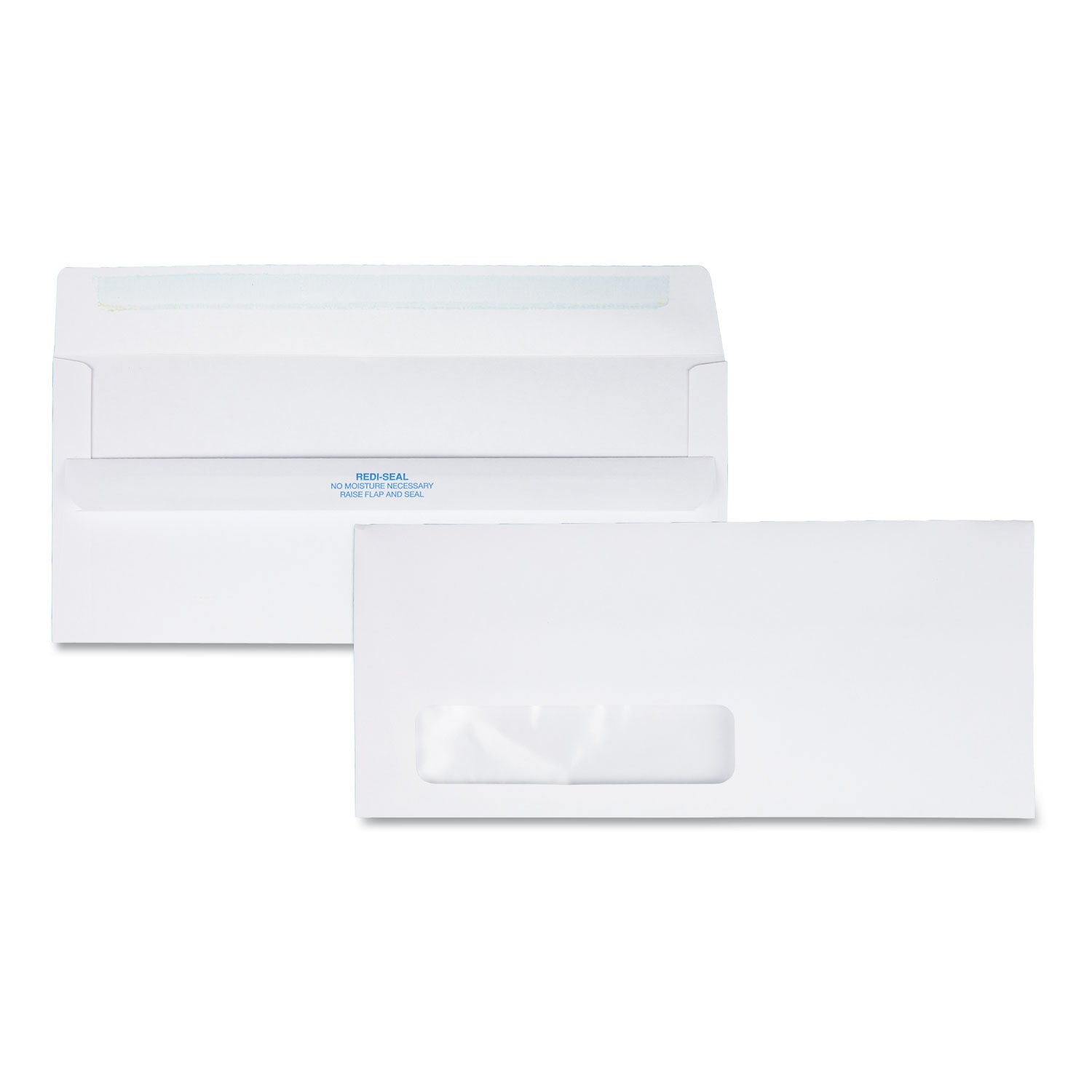 Quality Park Redi-Seal Envelope, Address Window, #10, Commercial Flap, Redi-Seal Adhesive Closure, 4.13 x 9.5, White, 500/Box