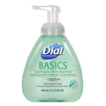 Dial Basics Hypoallergenic Foaming Hand Wash, Honeysuckle, 15.2 oz, 4/Carton