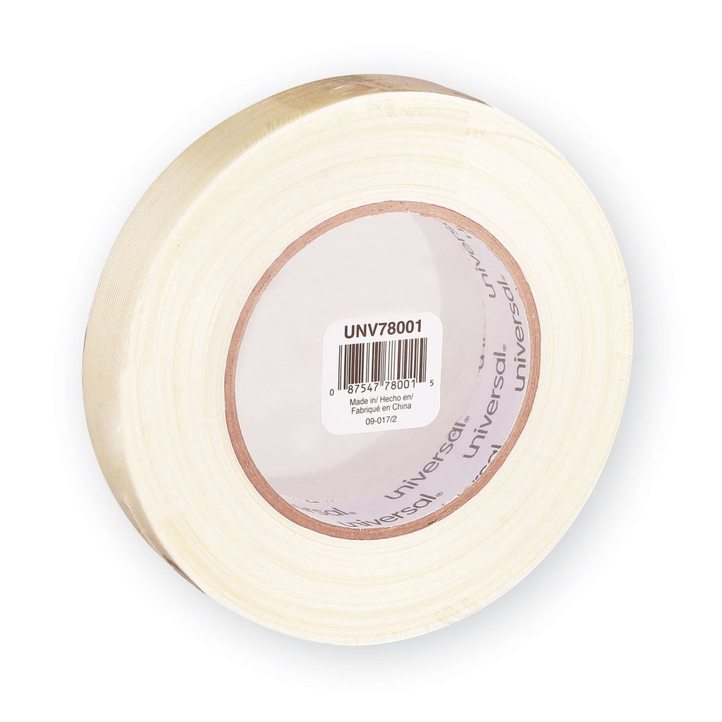 Universal 190# Medium Grade Filament Tape, 3" Core, 24 mm x 54.8 m, Clear