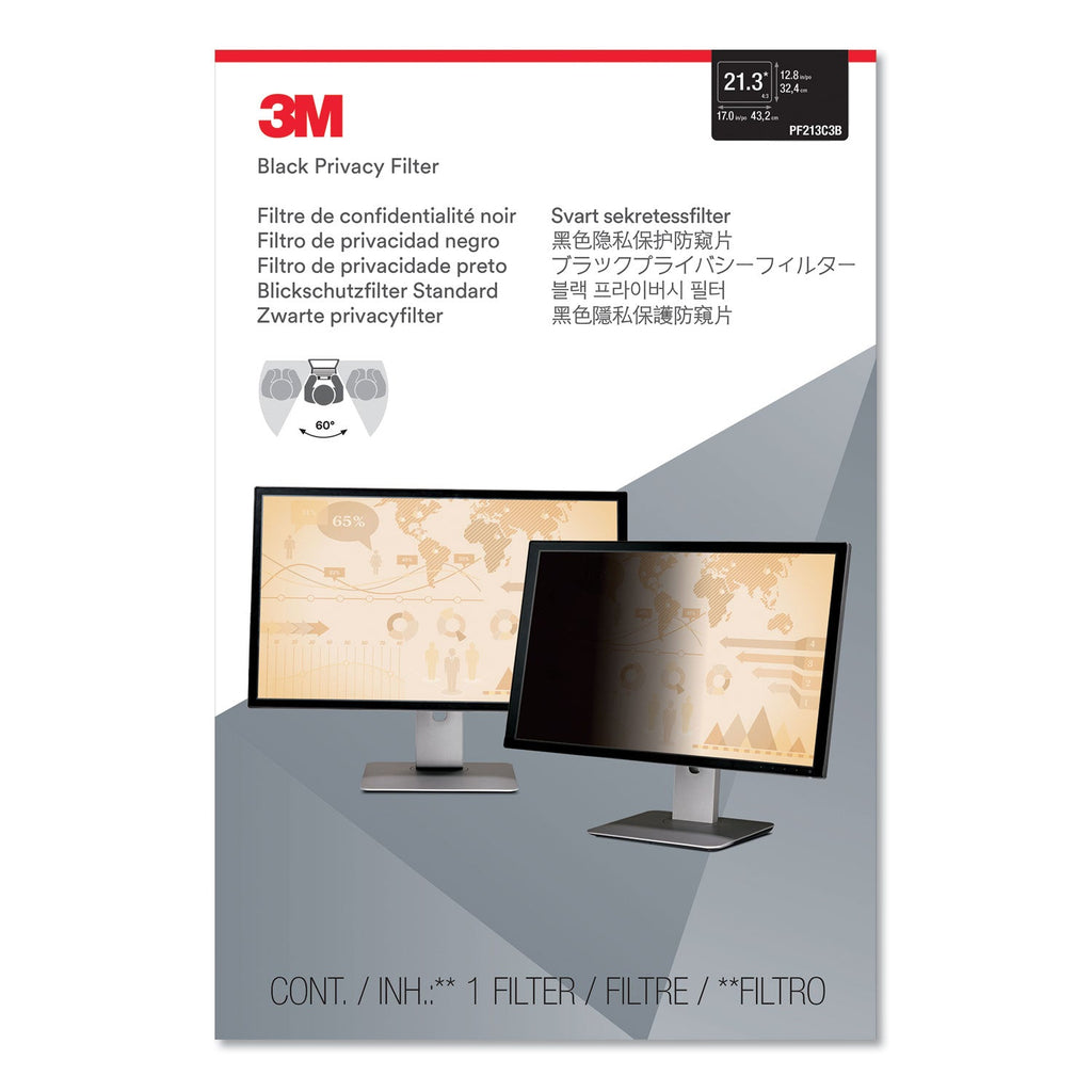 3M Frameless Blackout Privacy Filter for 21.3" Monitor
