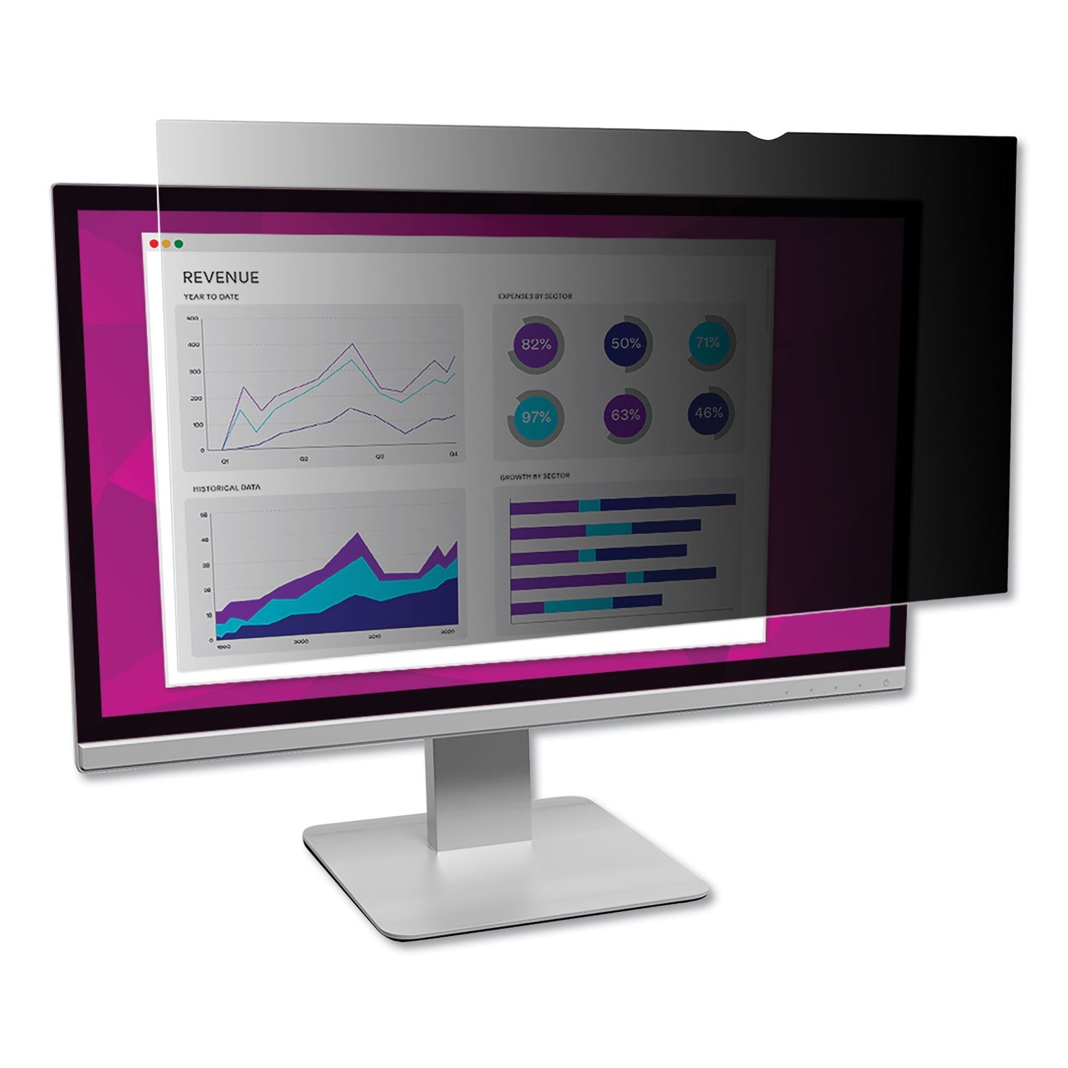 3M High Clarity Privacy Filter for 21.5" Widescreen Monitor, 16:9 Aspect Ratio