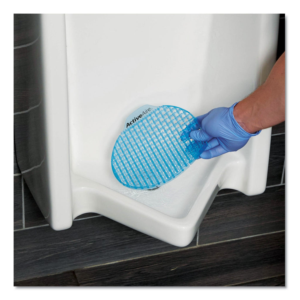 Georgia Pacific ActiveAire Deodorizer Urinal Screen, Coastal Breeze Scent, Blue, 12/Carton