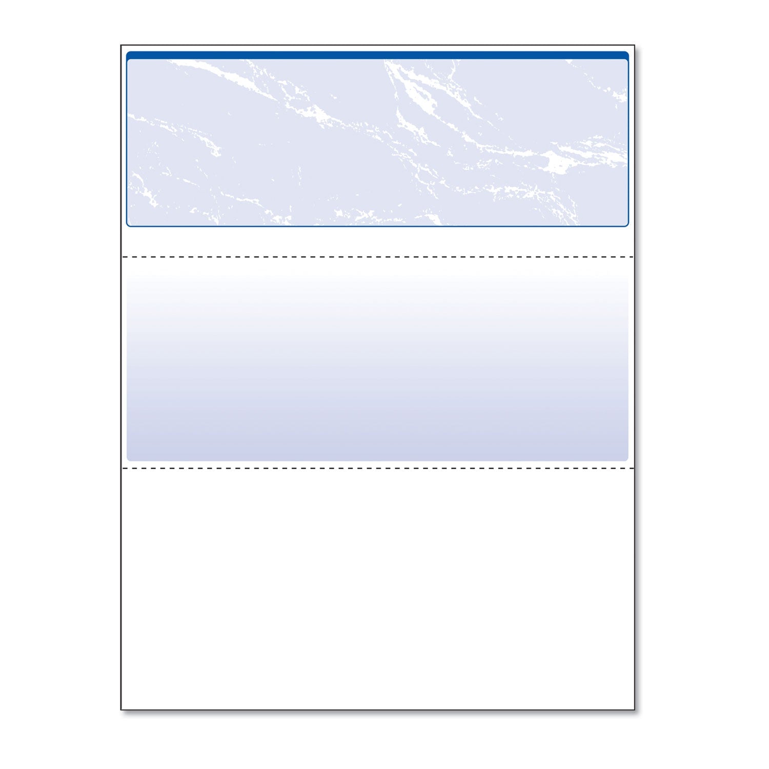DocuGard Security Business Checks, 11 Features, 8.5 x 11, Blue Marble Top, 500/Ream
