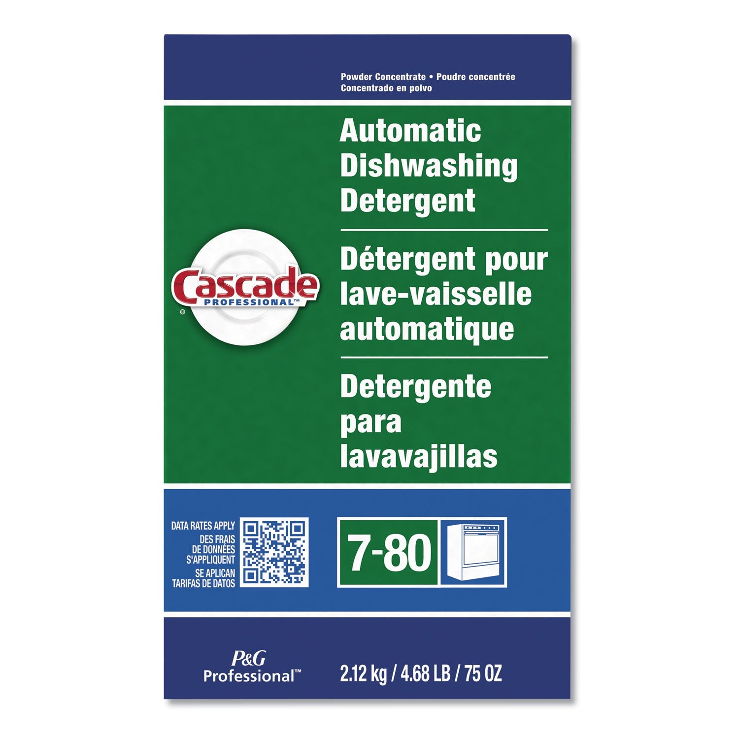 Cascade Professional Automatic Dishwasher Detergent Powder, Fresh Scent, 75 oz Box