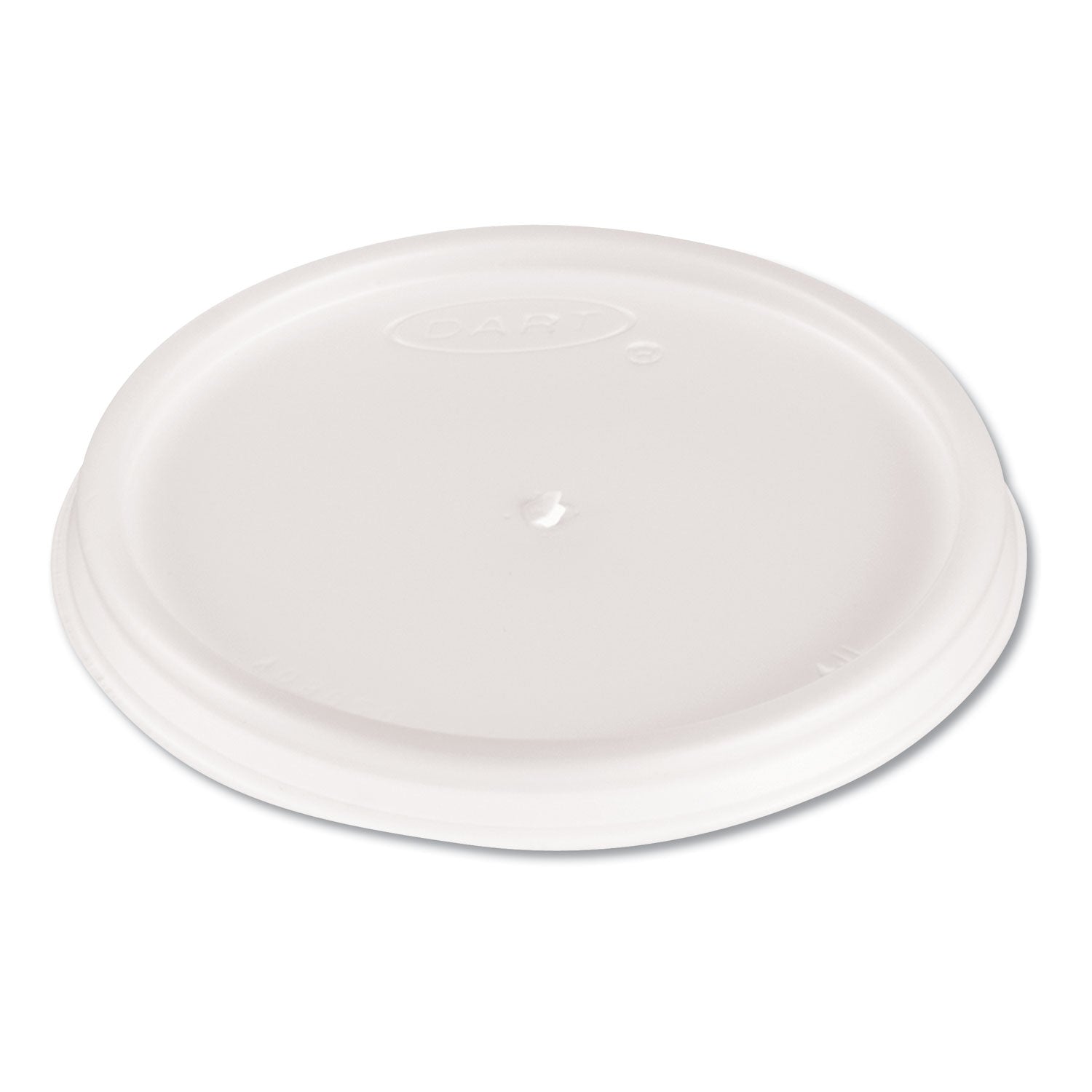 Dart Plastic Lids, Fits 4 oz Cups, Vented, Translucent, 100/Pack, 10 Packs/Carton