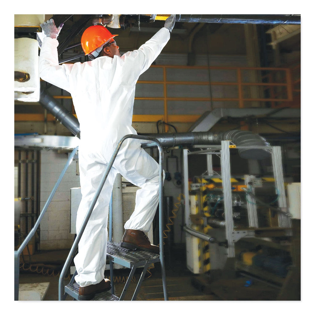KleenGuard A20 Breathable Particle Protection Coveralls, Zip Closure, 2X-Large, White