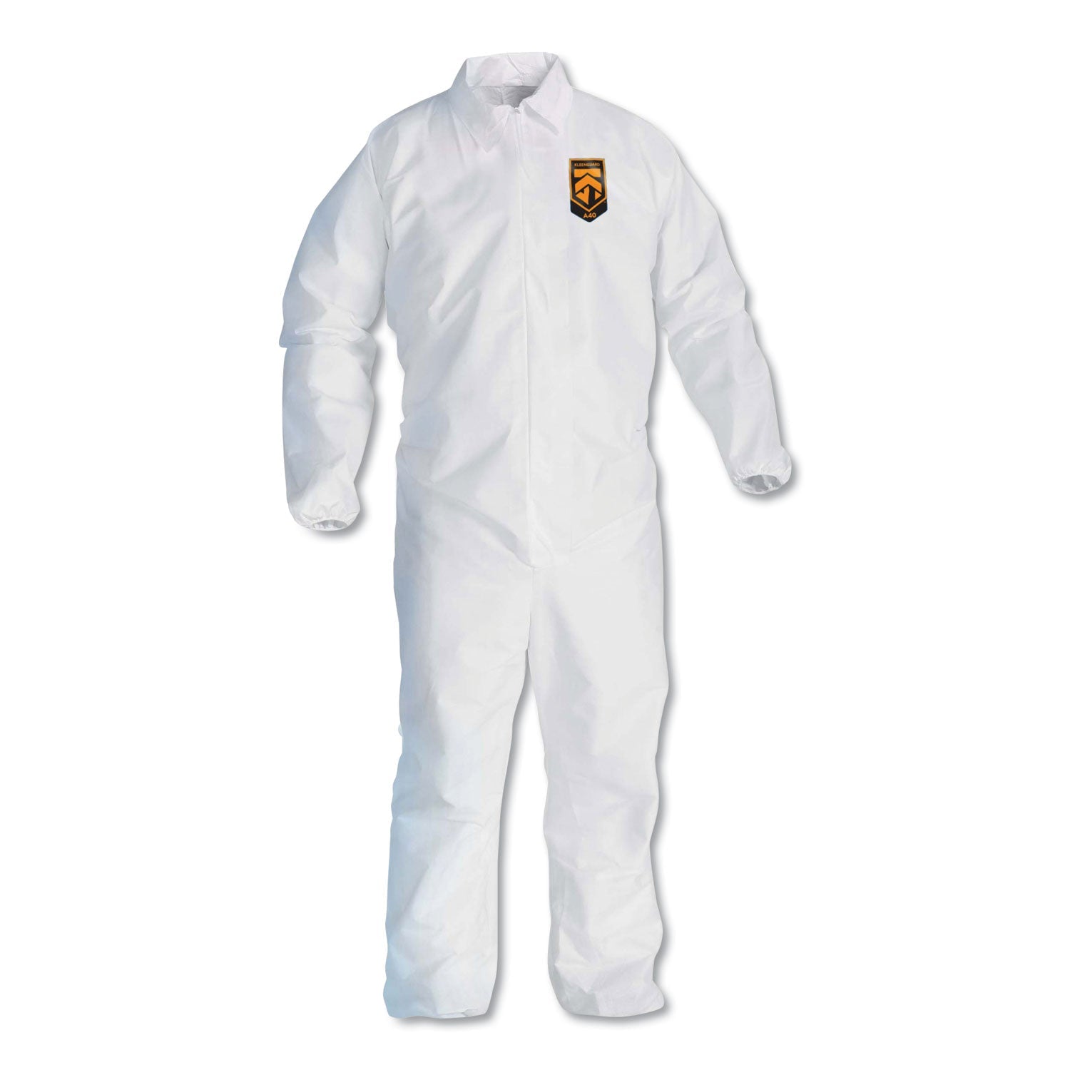 KleenGuard A40 Elastic-Cuff and Ankles Coveralls, White, 2X-Large, 25/Carton