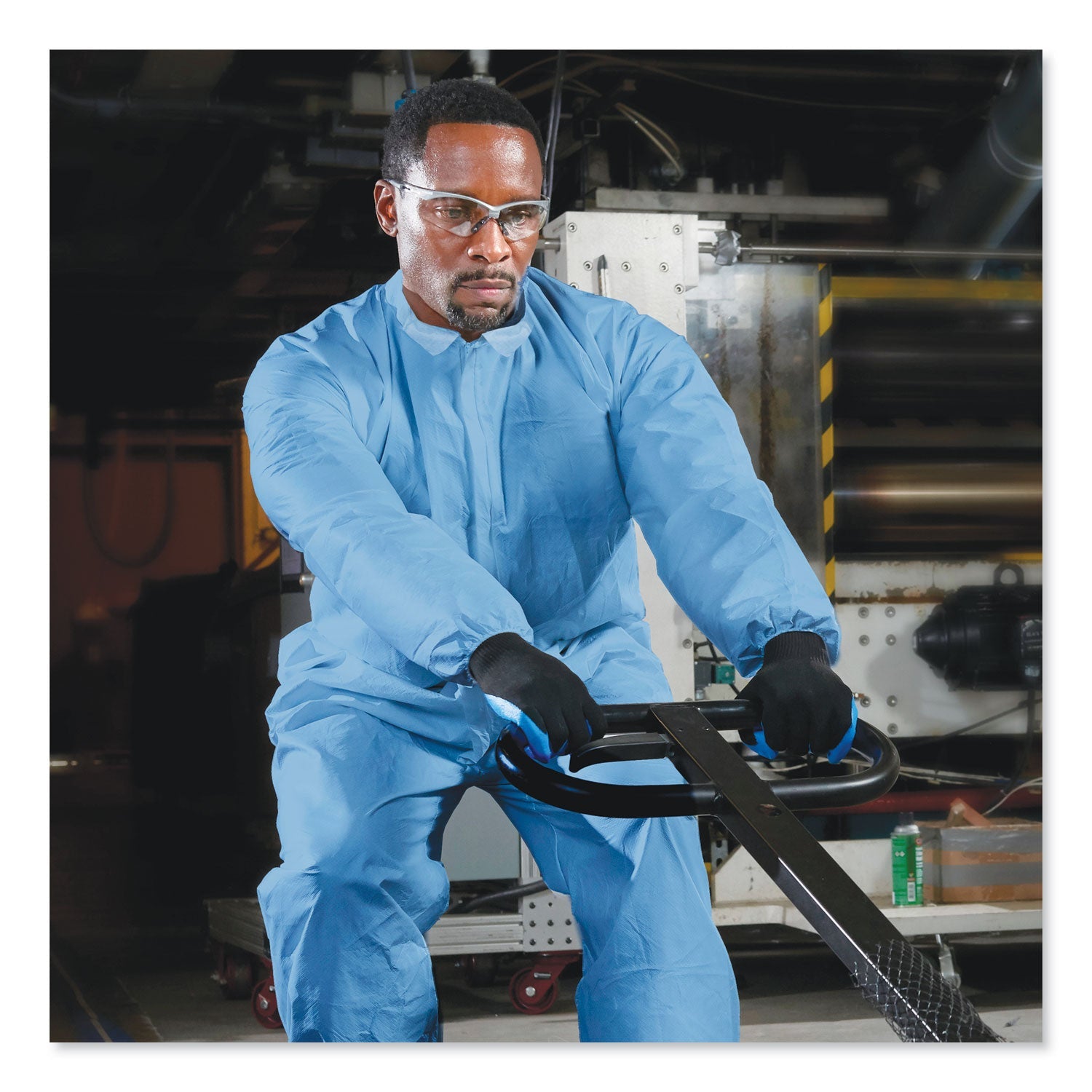 KleenGuard A65 Zipper Front Flame Resistant Coveralls, 2X-Large, Blue, 25/Carton