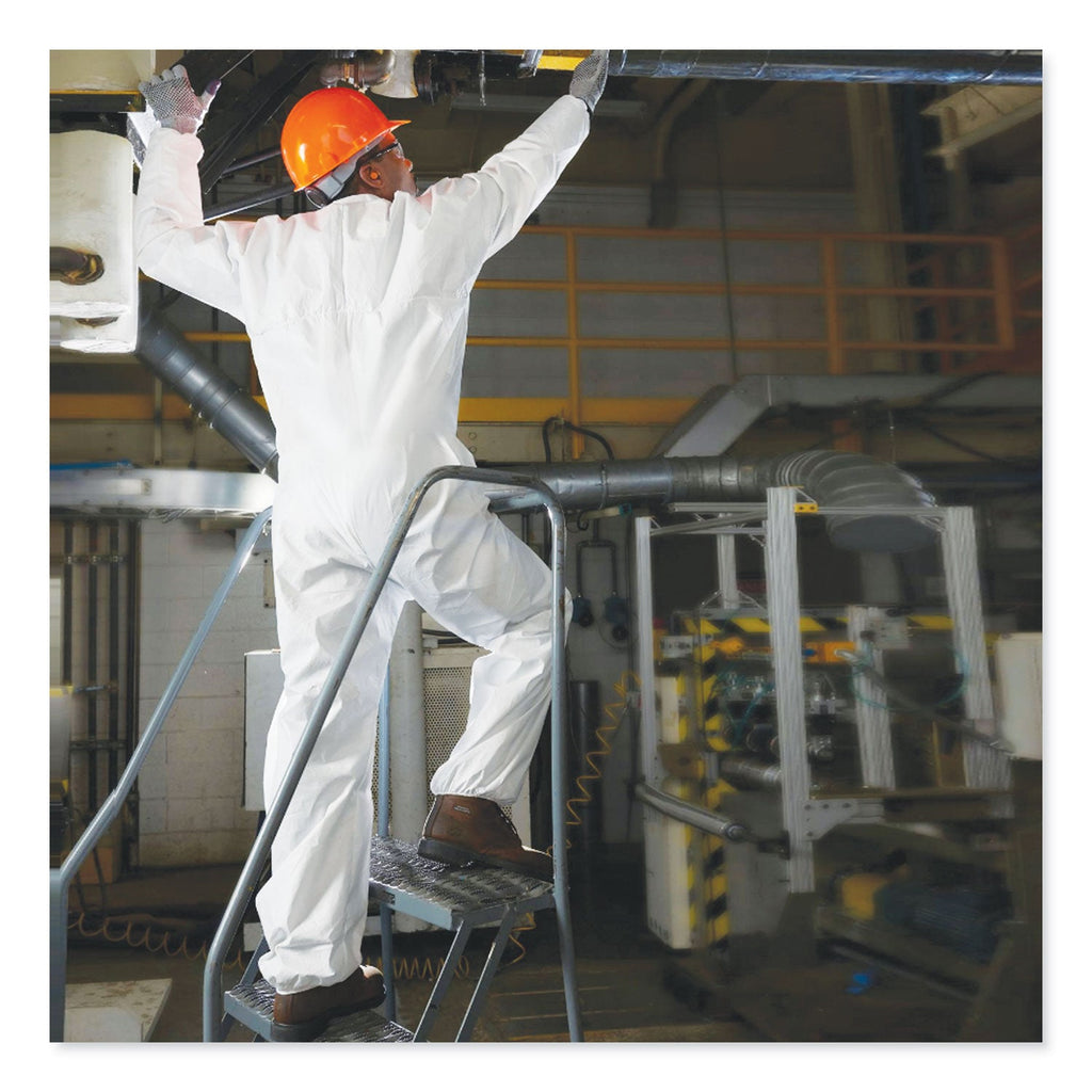 KleenGuard A20 Breathable Particle-Pro Coveralls, Zip, 2X-Large, White, 24/Carton