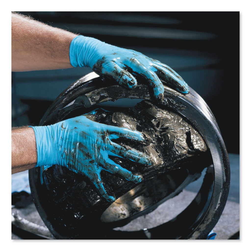 KleenGuard G10 Blue Nitrile Gloves, Powder-Free, Blue, 242 mm Length, X-Large, 90/Box