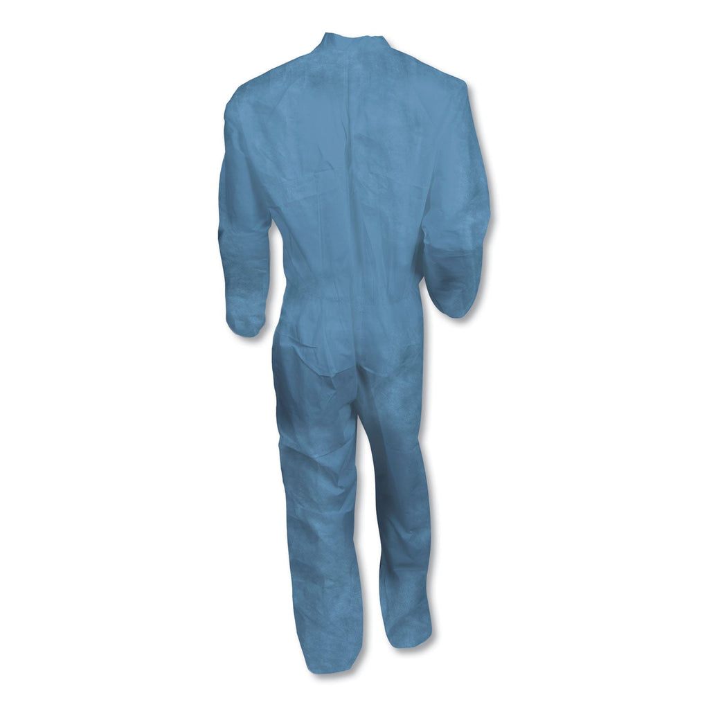 KleenGuard A65 Zipper Front Flame Resistant Coveralls, 3X-Large, Blue, 21/Carton