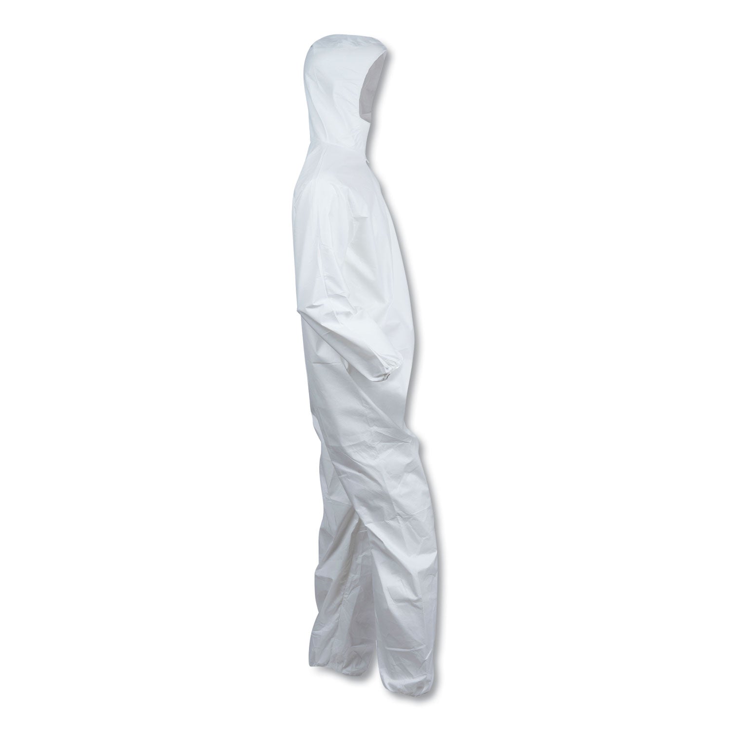 KleenGuard A40 Elastic-Cuff and Ankles Hooded Coveralls, 2X-Large, White, 25/Carton