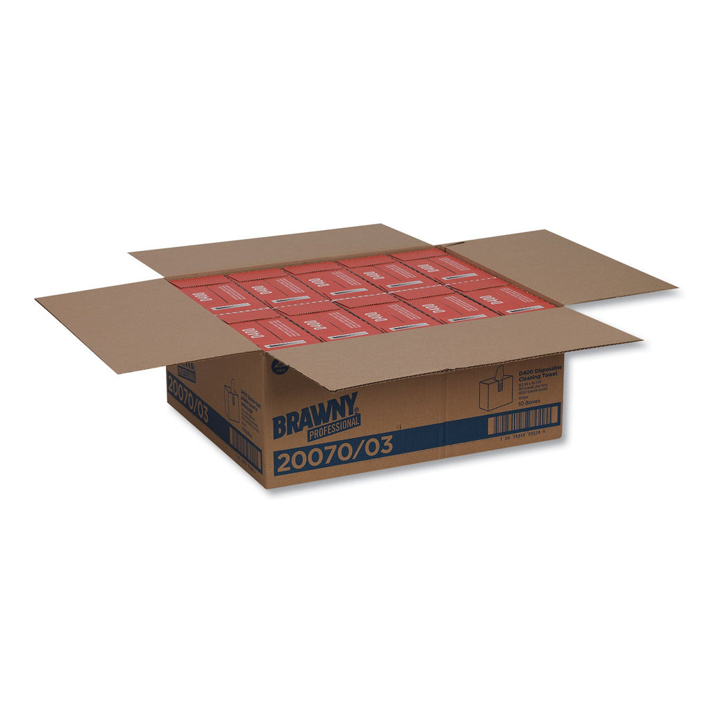 Brawny Medium Duty Premium DRC Wipers, 9.25 x 16.3, White, 90 Wipes/Box, 10 Boxes/Carton