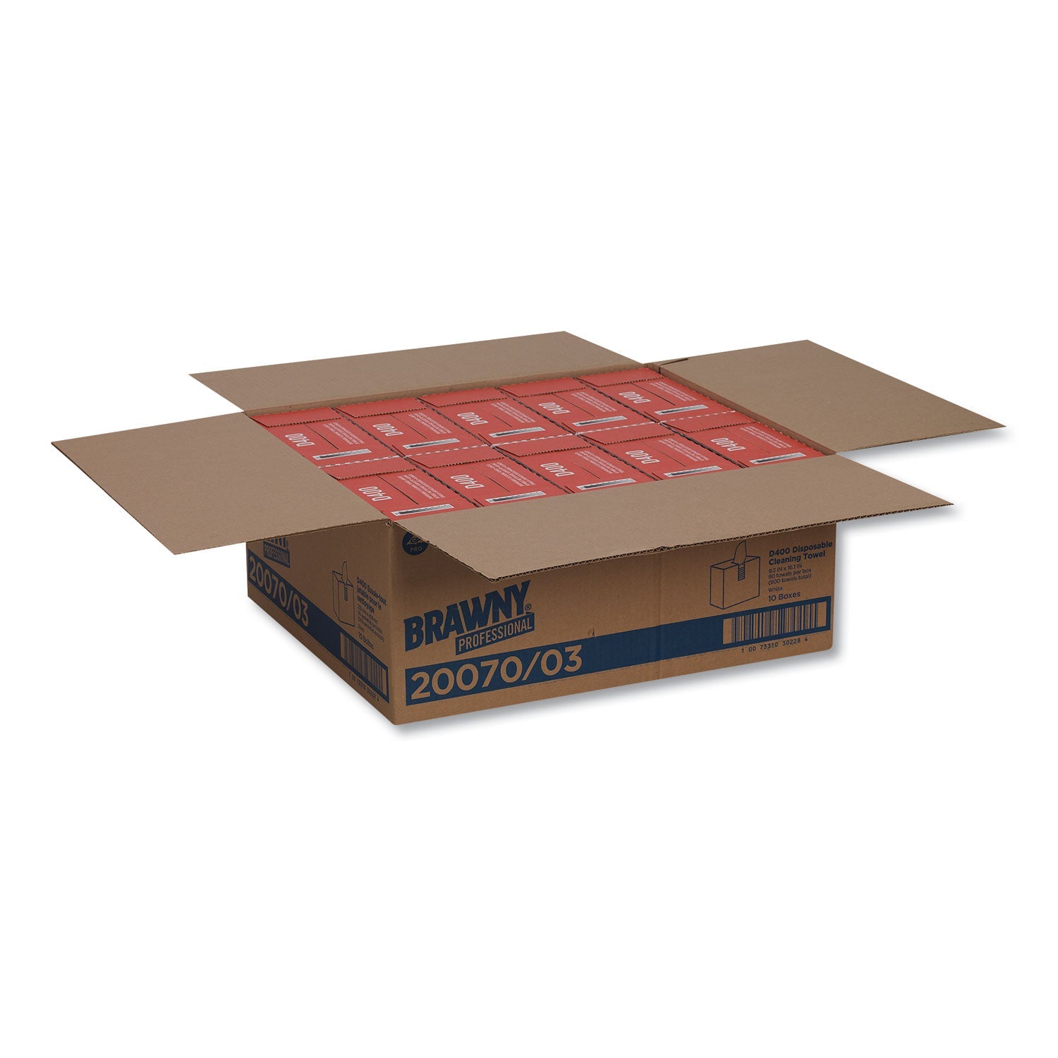 Brawny Medium Duty Premium DRC Wipers, 9.25 x 16.3, White, 90 Wipes/Box, 10 Boxes/Carton