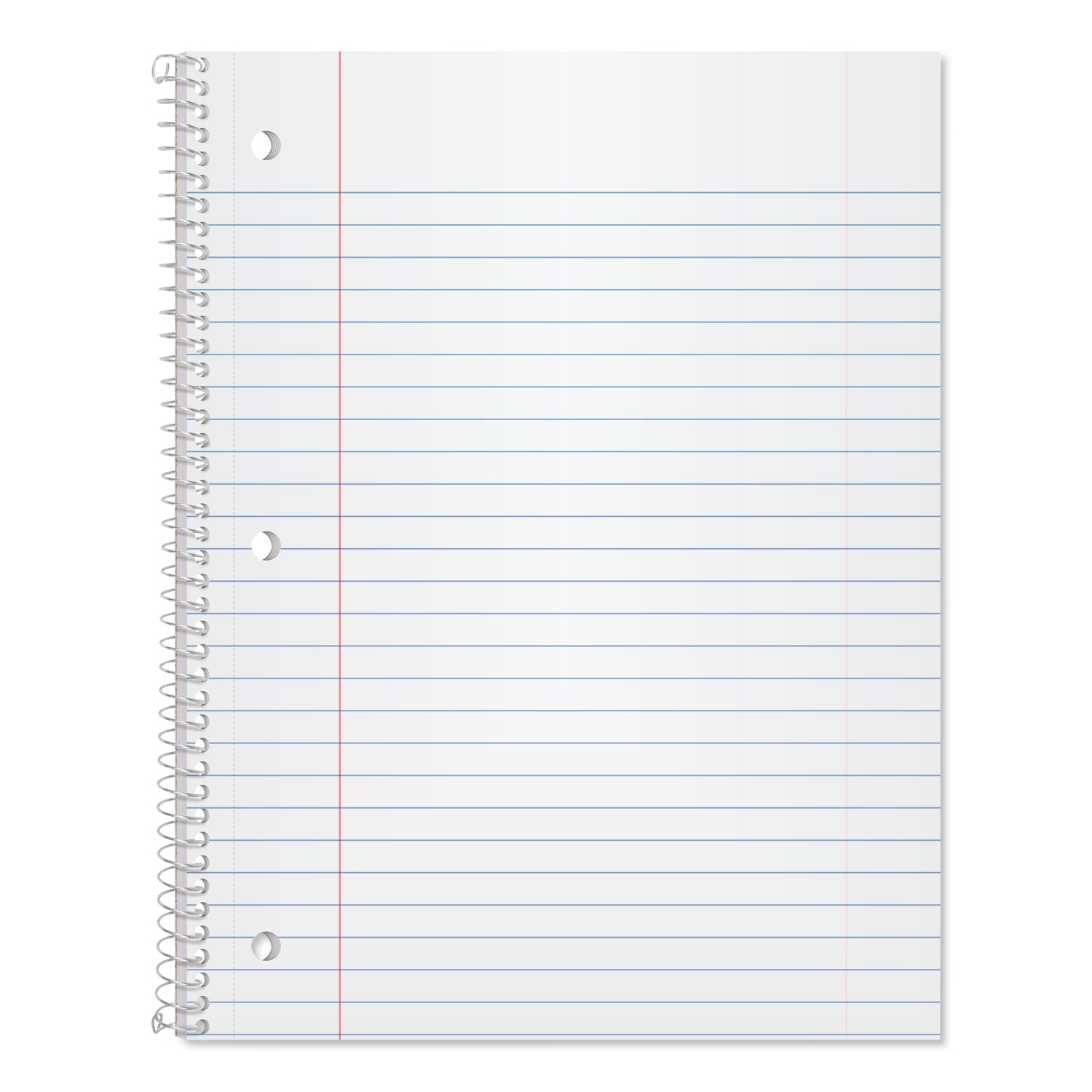 Oxford Coil-Lock Wirebound Notebooks, 3-Hole Punched, 1 Subject, Wide/Legal Rule, Randomly Assorted Covers, 10.5 x 8, 70 Sheets