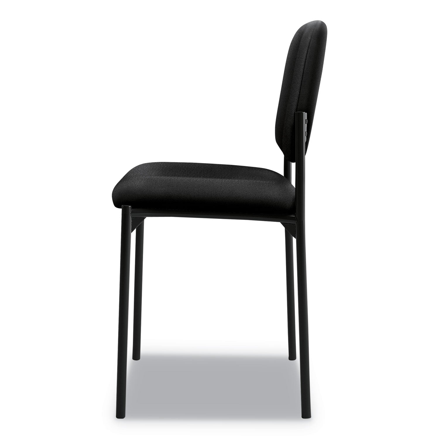 HON VL606 Stacking Guest Chair without Arms, Supports Up to 250 lb, Black