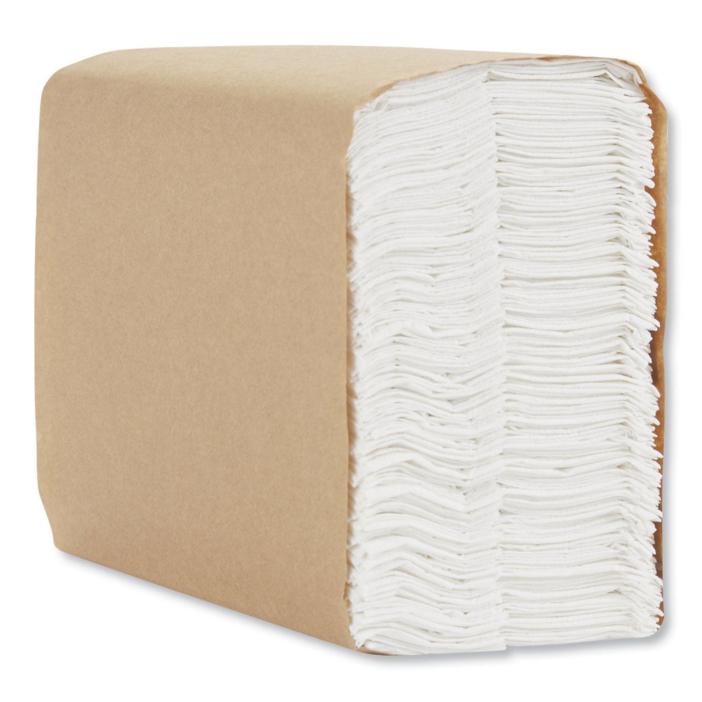 Georgia Pacific Tall Fold Dispenser Napkins, 1-Ply, 7 x 13 1/2, White, 10000/Carton