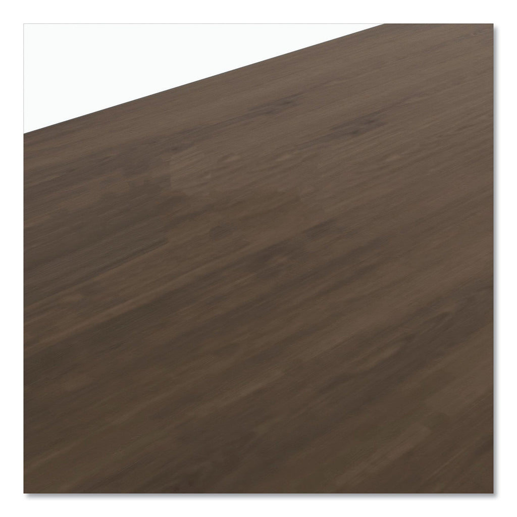 Linea Italia Urban Series L- Shaped Desk, 59" x 59" x 29.5", Natural Walnut